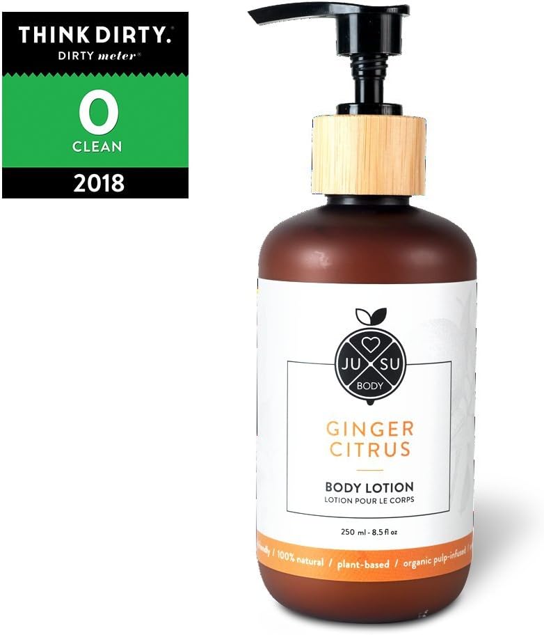 JUSU Ginger Citrus Body Lotion - 100% Natural - 8.5 fl oz