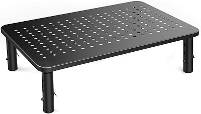 HUANUO Monitor Stand Ergonomic Laptop Stand 3 Height Settings Mesh Platform