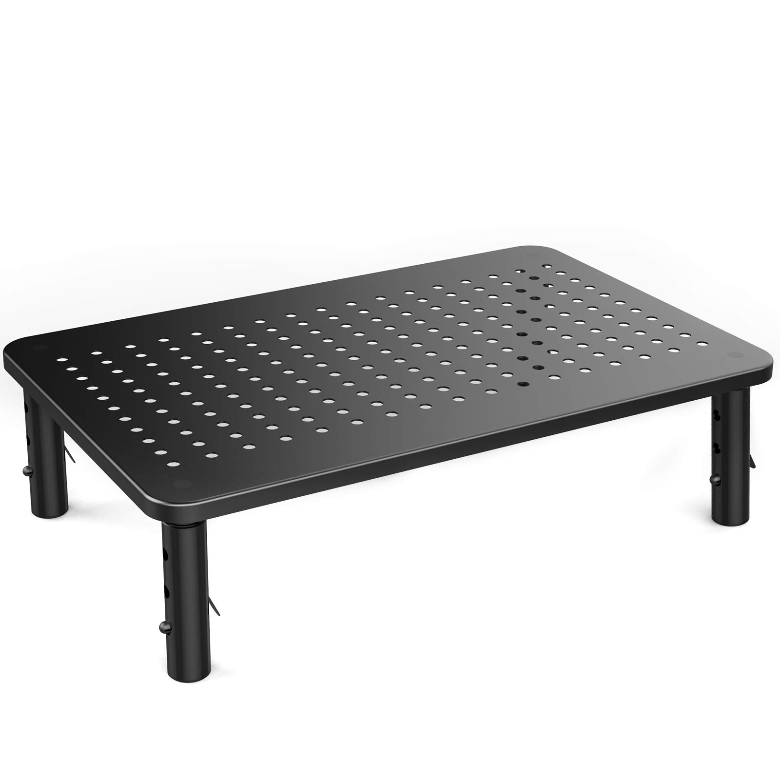 HUANUO Monitor Stand - Ergonomic Laptop Stand Adjustable in 3 Heights with Mesh Platform for Laptop, Computer, iMac, PC, Printer up to 20kg