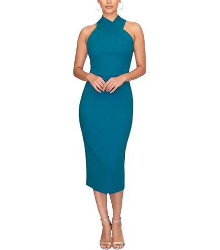 RACHEL Rachel Roy Women's Lara One Shoulder Bodycon Midi Cocktail Party Dress, Racing Red, X-Small : Clothing, Shoes & Jewelry