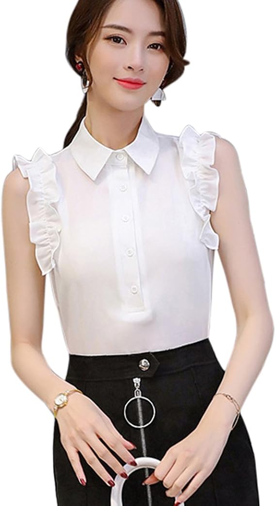Amazon Boxuanシャツ レディース ビジネス 夏 Tシャツ 袖なし 薄手 無地 カジュアル ゆったり人気 パーカー 春秋 森ガール 個性 上着 オフィス おしゃれ かわいい 通学通勤 細身 Tシャツ カットソー 通販