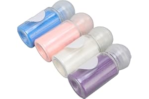 YOUTHINK Embossing Powders Magical Embossed 4PCS Transparent Embossing Powder Set, Magical Heat Activated Textures for Scrapb