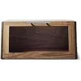 Sur La Table Black Walnut Bread Box, Brown