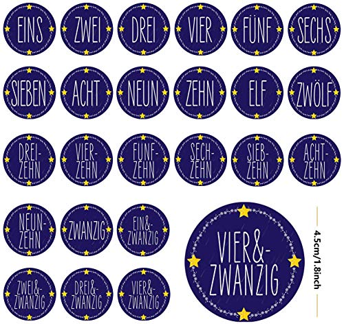 HHOOMY 24 Adventskalender zum Befüllen Selbstbefüllen Geschenktasche,24 Zahlen-Aufklebern Sackleinen Beutel für den Adventskalender zum Basteln und Befüllen, Weihnachten Basteltasche