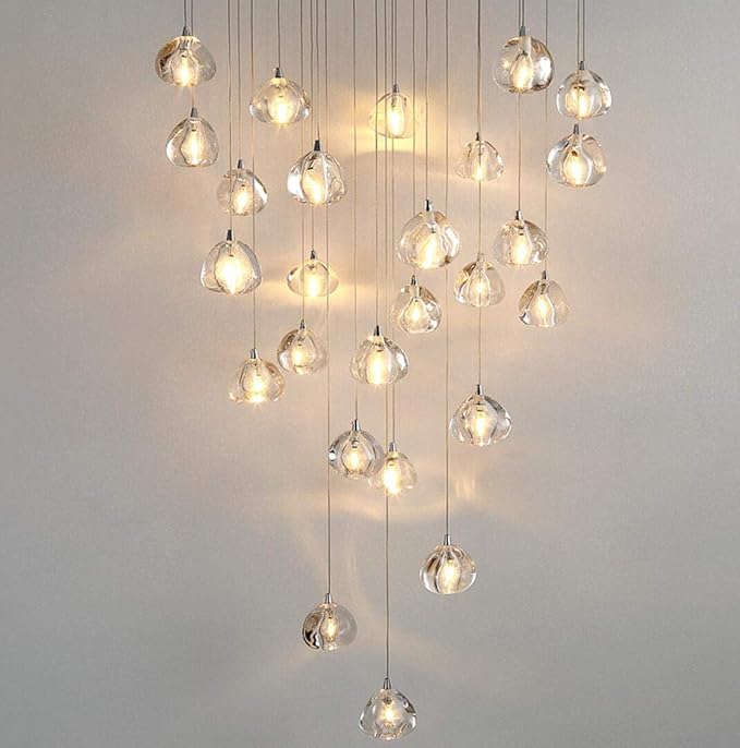 ZSML 46 Lichter Moderne Treppe Kronleuchter Unterputz Hohe