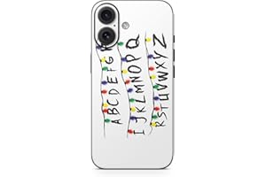 Phone Skin Compatible with Apple iPhone 16 - Stranger Alphabet - Premium 3M Vinyl Protective Wrap Decal Cover - Easy to Apply
