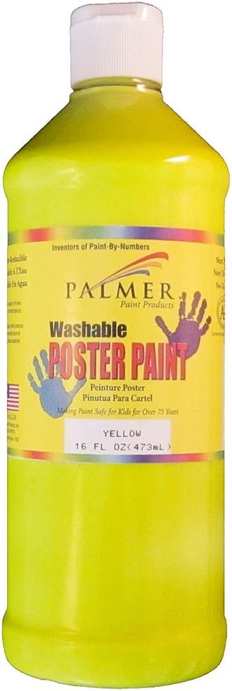 Washable Poster Paint 16 Oz Yellow
