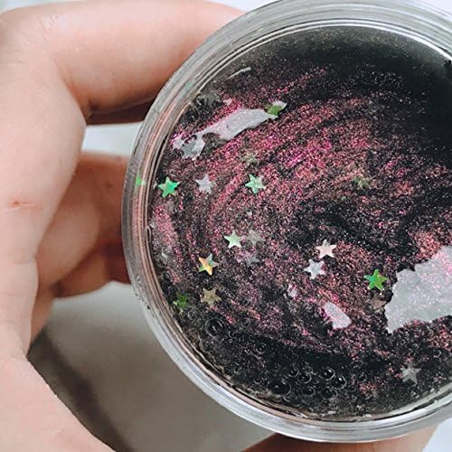 Slime Fluffy Clear Slime Liquid Glass Putty Plasticine by Magical Imaginary (starry sky purple)