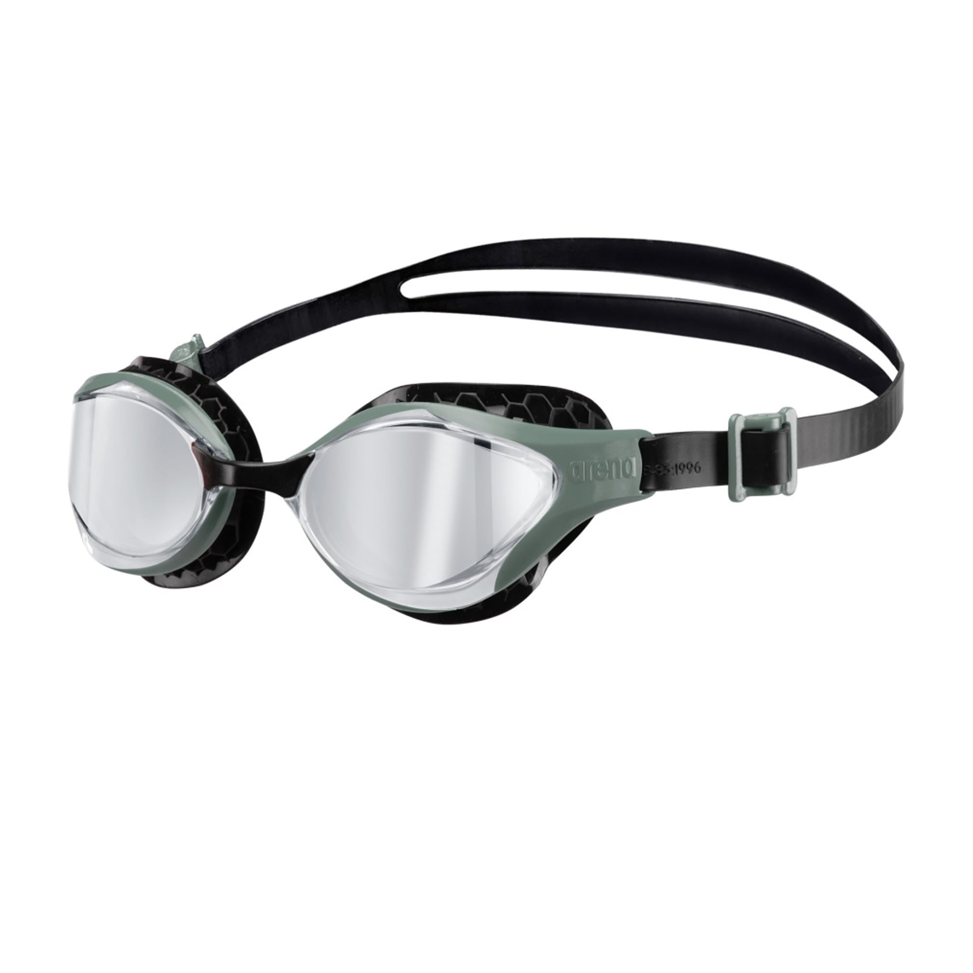 Arena Air Bold Swipe Mirror Goggles - Silver/Dark Olive