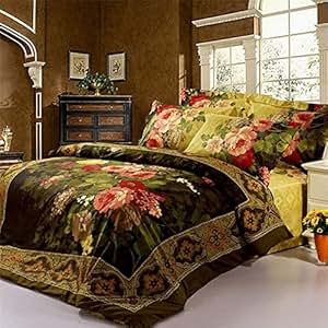 Amazon.com: Alicemall 4 Pieces 3D Bedding Sets Queen Size