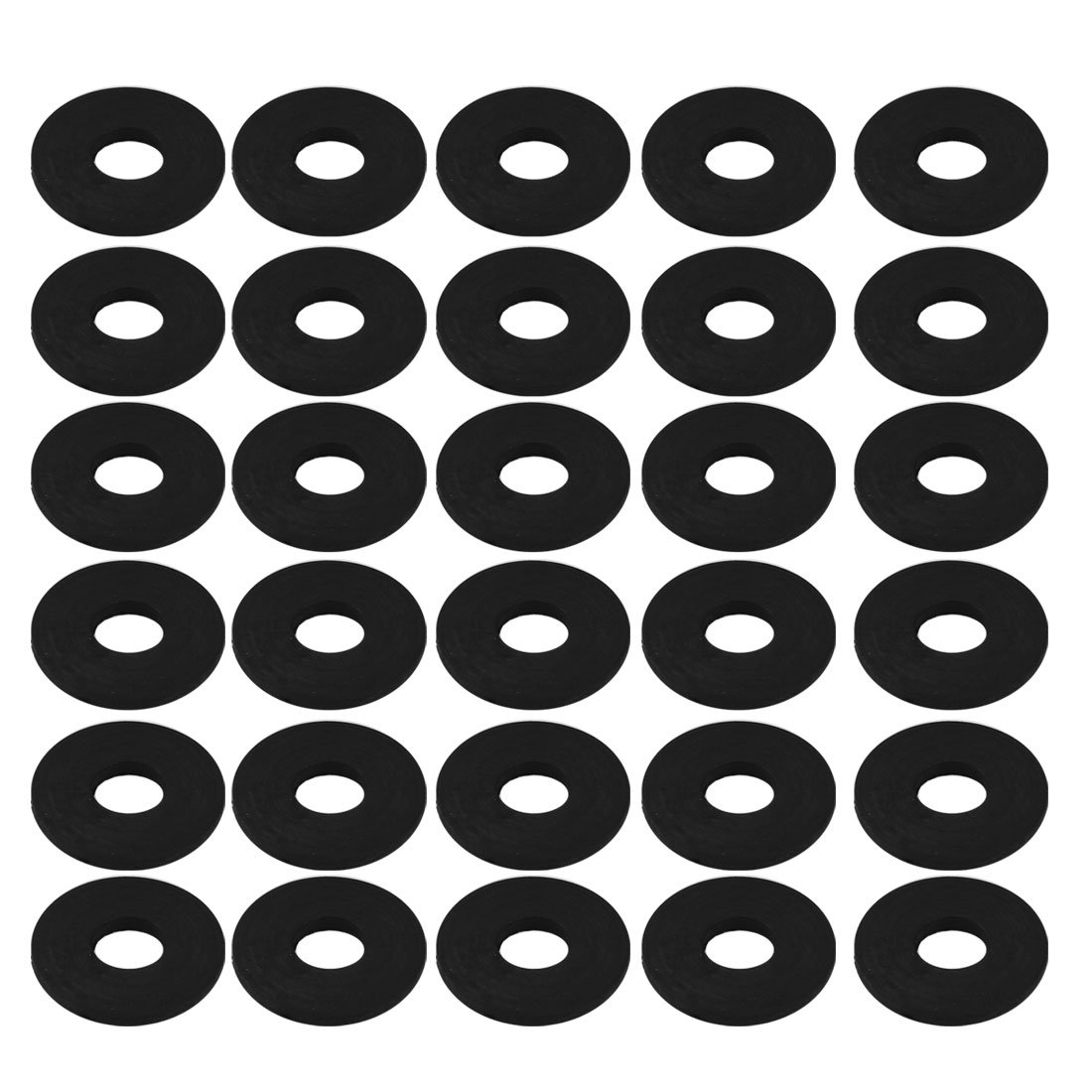 sourcingmap Nitrile Rubber Flat Washers 21mm OD 8mm ID 2mm Thickness for Faucet Pipe Water Hose, Pack of 30