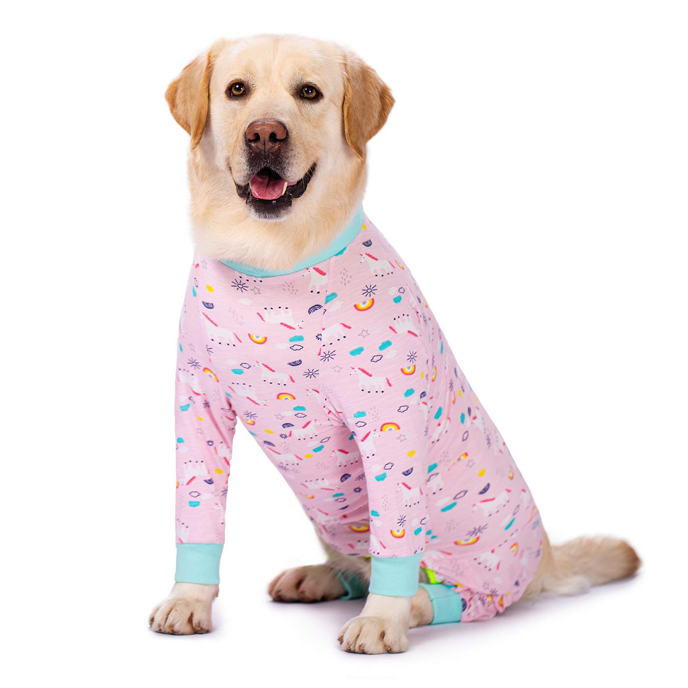 Pink Pony surgery Recovery Suit female male for Dogs After Surgery Medium Large Dogs Onesie,Lightweight Dog recovery suit for Shedding Prevent Licking Surgical Wound,Dog Pajamas Pjs ,Full Belly