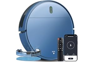 ZCWA Robot Vacuum, Robot Vacuum and Mop Works with WiFi,APP, Remote, 2 in 1 Robot Vacuum Cleaner Self Charging, Robot Vacuum and Mop Combo Perfect for Pet Hair, Carpets, Hard Floors