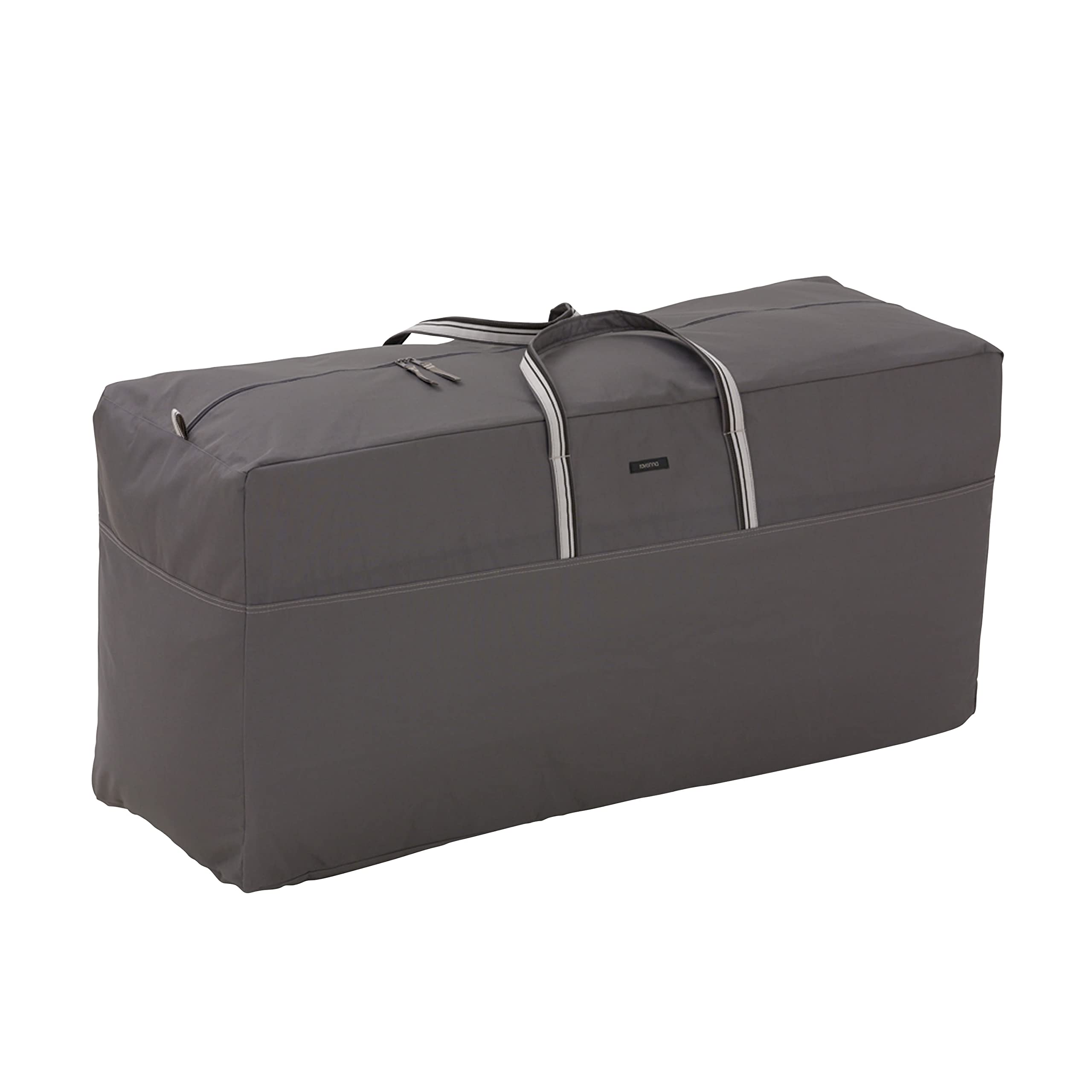 Classic Accessories Ravenna Garden Seat Cushion/Cover Storage Bag, Dark Taupe/Mushroom/Espresso (116 cm) Medium