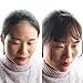 AOSOME 100% Real Human Hair Bangs Clip Fringe with Temple Handmade Clip In Hair Extension Brown
