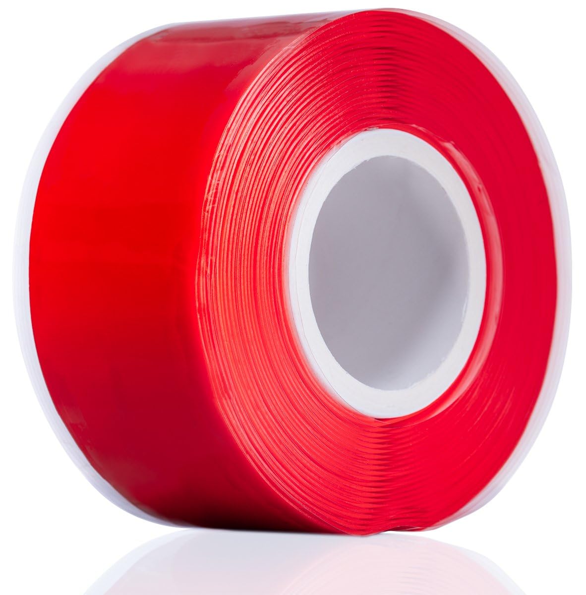 YoiYee Red Self-Amalgamating Tape - Waterproof Self-fusing Silicone Rubber for Plumbing, Leak Stop, Pipe Sealing, Hose Repair, and Electrical Insulation - 3m x 25mm