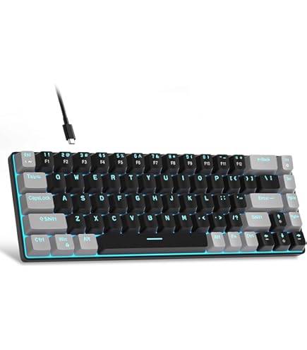 Teclado mecânico 60% ANNE PRO 2 com fio/sem fio (switch Azul