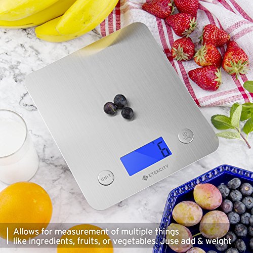Etekcity Large Food Scale Digital Kitchen Weight Grams and Ounces for