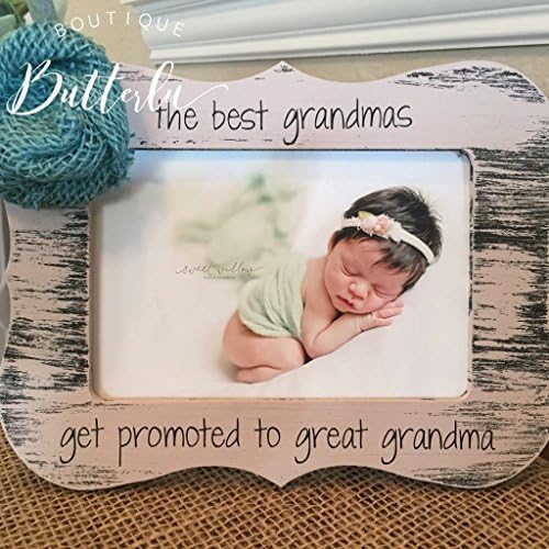 Grandma Picture Frame - Gift For Grandma - Great Grandma - Baby Announcement - We're Pregnant - Personalized Frame Gift - Can Be Customized With Quote Of Your Choice