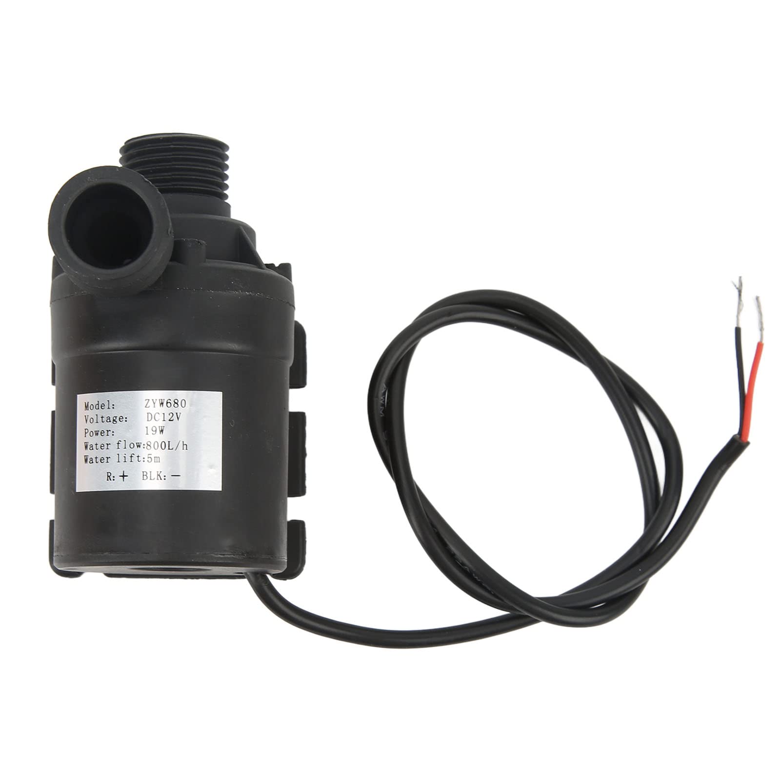 Fountain Pump Brushless, Brushless Water Pump DC12V 16.4ft Lift Height I68 Waterproof Low Noise Submersible Pump for Fountain Pool Aquarium