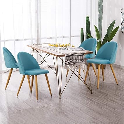 Tukailai 4x Sedie Imbottite Per Sala Da Pranzo E Cucina Ufficio Salotto Sala Riunioni Tavolo Da Pranzo Stile Retro Amazon It Casa E Cucina