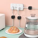 Ruamny 6 Pcs Black Magnetic Cable Holder Desktop Cord Organizer Self Adhesive view 7