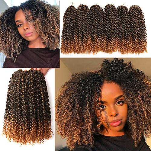 6 Small Packs Marlybob Crochet Hair 12 Inch Long Bob Style