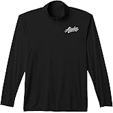 Vintage Alaska Script Retro Swoosh Design Performance Quarter-Zip Top