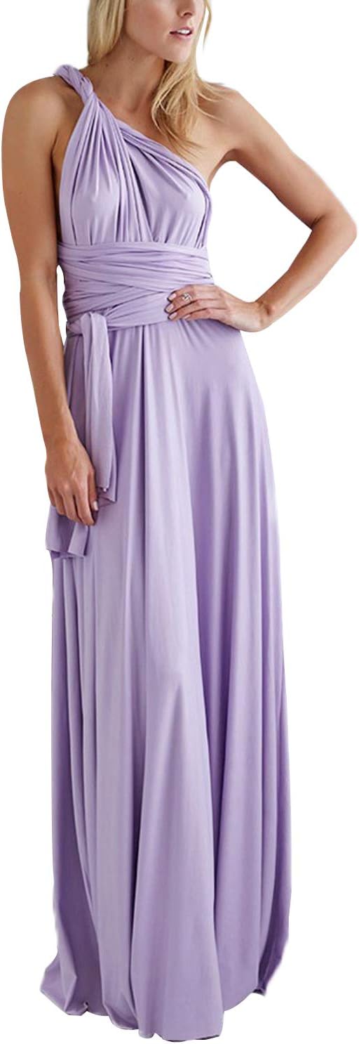 Women's Convertible Multi Way Wrap Maxi Dress Long Party Grecian Dresses