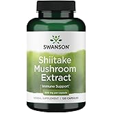 Swanson Shiitake Mushroom Extract (4:1) 500 Milligrams 120 Capsules