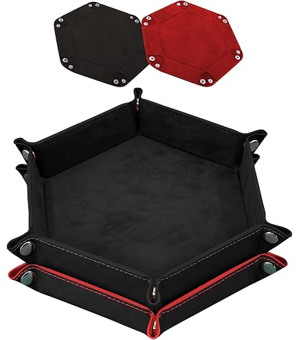 Leder-Würfelhalter Für DND & Tabletop-Spiele – Faltbare Würfelablage Mit Aufbewahrung, Transportfreundlich