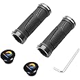 TOPCABIN Bike Handlebar Grips,Short Mini Bicycle Handlebar Grips Two-Color Rubber Bike Grips Fit Many Standard Bikes 2PCS 90MM Length
