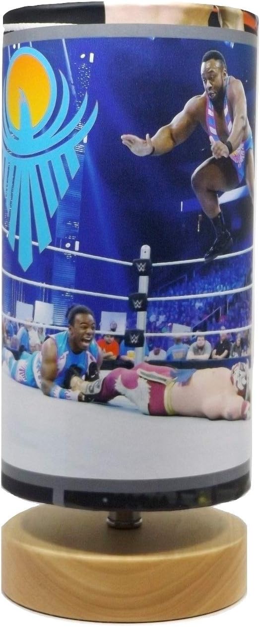 WWE Lamp Light Lampshade Boys Kids Children's Bedroom Night Light Lamps