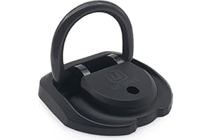 urban UR55 Highest Tested Security Anchor for Motorcycle, Foldable ø14 Hardened Steel Ring, 4 Expansion Bolts, Anti-Theft Wall Ground Dloor Fixing for Garage, Trailer, Scooter, Bicycle Parking