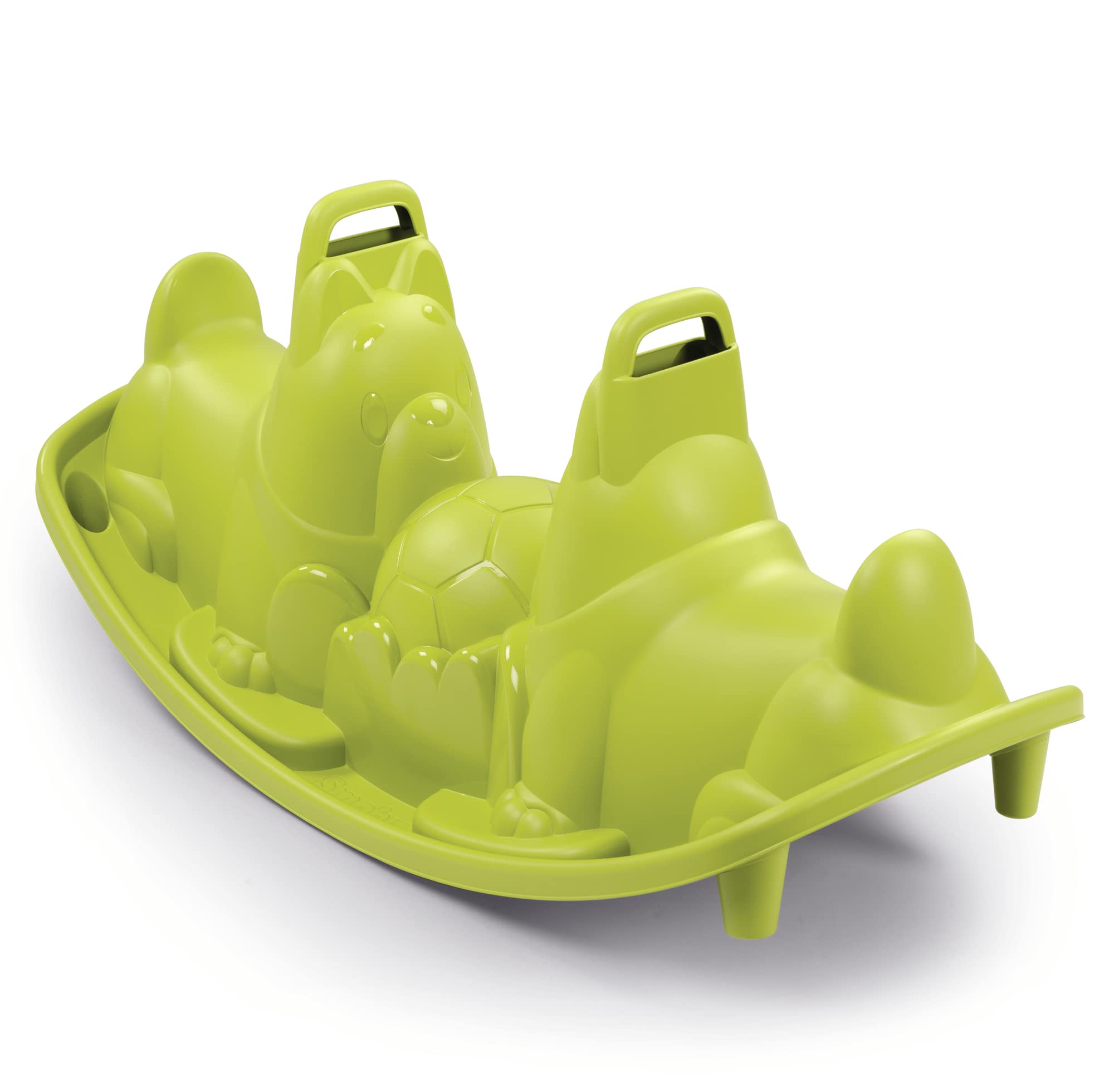 Smoby - Children's Dog Swinger, Green, Ergonomic and Fun, Two Seats with Two Handles, Anti-UV Treatment, LxWxH: 115 x 49.5 x 50.8 cm (830201)