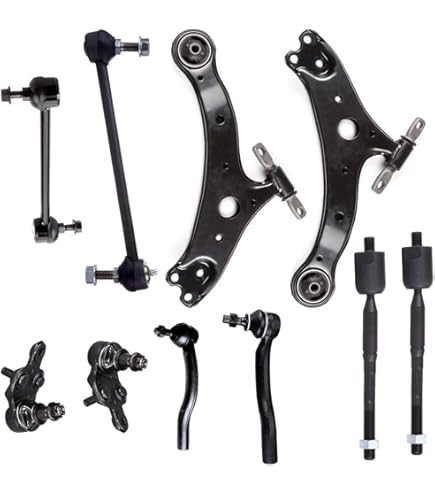 BOXI 8-Pc Suspension Kit - Ball Joints, Tie Rods, Sway Bar Links For Lexus ES300 / Toyota Avalon, Camry, Solara (1997-2003 Models)