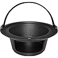 Upgrade Cast Iron Ash Can with Handle, Quantfire Charcoal Ash Basket Big Green Egg Accessories Must Haves Kamado Ash Pot Fits Large Big Green Egg
