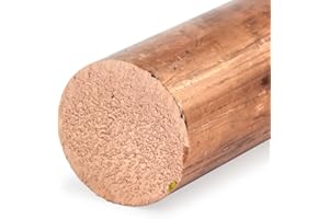 ONLINE METALS OnlineMetals 110 Copper Round Rod, Unpolished (Mill) Finish, H04 Temper, ASTM B187, 0.125" Diameter, 36" Length