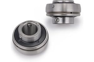 XIKE 2 Pcs Chrome Steel UC204-12 Bore 3/4" Insert Ball Bearings, with Sealed and Set Screw, Fits P204/F204/FL204/T204/PA204/FA204/FB204 and More Bearing Housings.