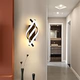 Comely LED Wall Light 22W Black Spiral Warm White 3000K Modern Lamp view 6