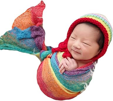 rainbow newborn wrap
