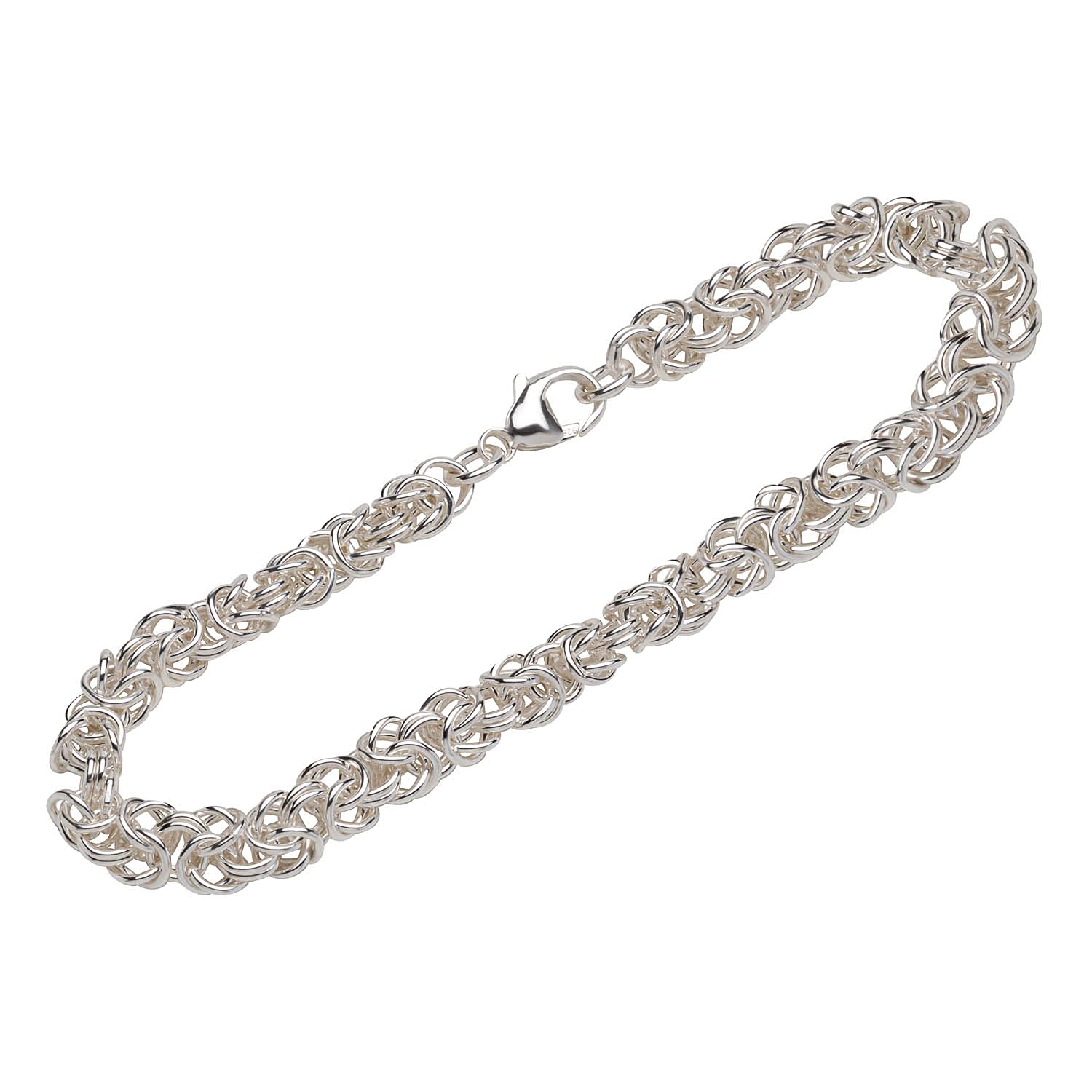 NKlaus bracelet 925 Sterling Silver 19cm king chain round unisex designer bracelet chain 12656