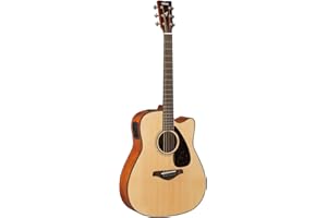 Yamaha FGX800C Solid Top Cutaway Acoustic-Electric Guitar, Dreadnought