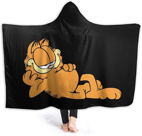 MAX SUMMERSSDGX Garfield Cat Novelty Fashion Hooded Blanket