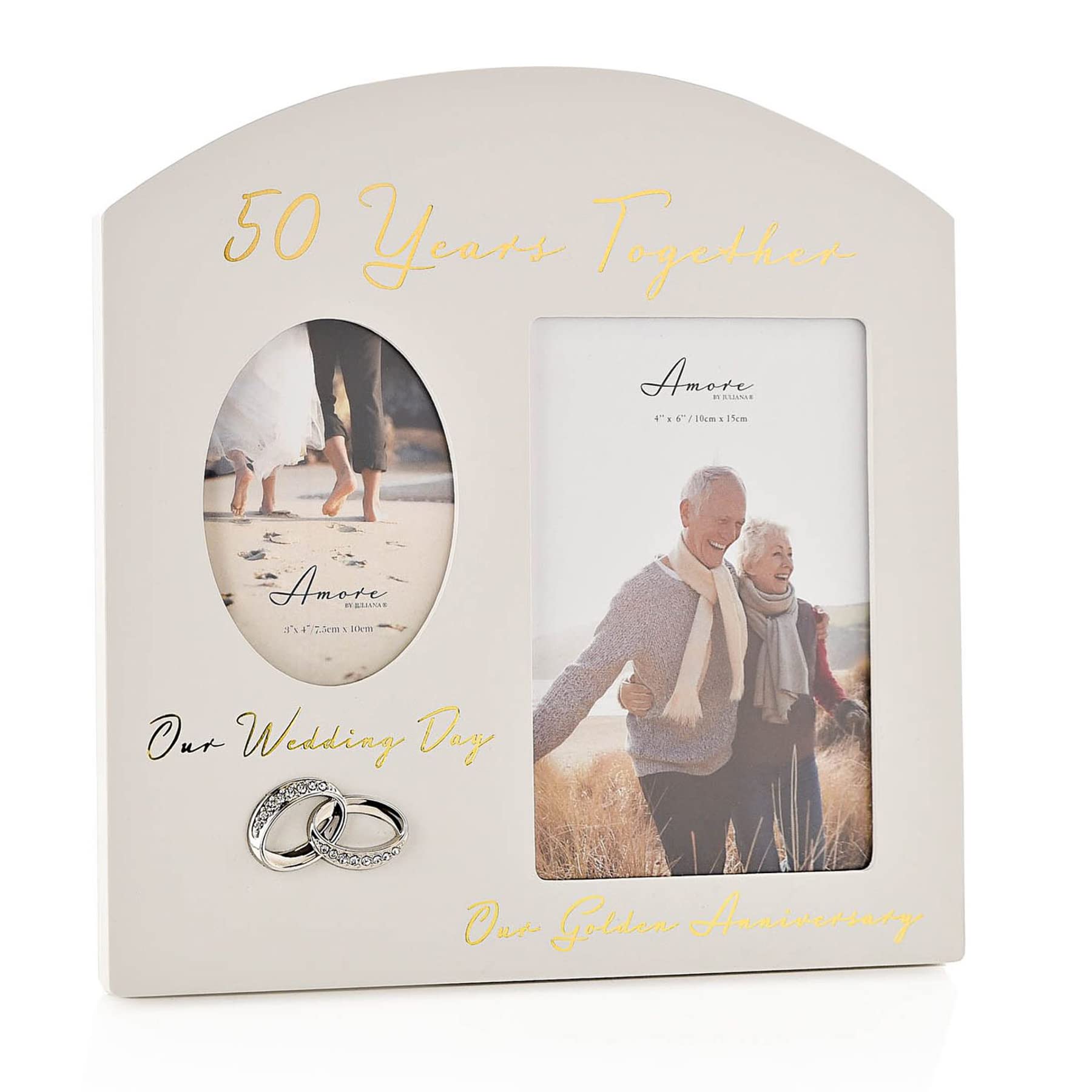 Anniversary Photo Frame 50 Years Together Then and Now Photos 7824