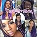 GX Beauty 3Packs 18Inch Marley Hair Ombre Purple Marley Braiding Hair for Twists Afro Kinky Curly Crochet Braids Hair Extensions(Black Mixed Purple)