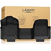 LASFIT Floor Mat for Ford F-150 2015-2026 Regular Cab(Bench Seat, Carpet Floor) All Weather Portector TPE Waterproof Truck Liner for Ford F150 Standard Cab-1st Row Black