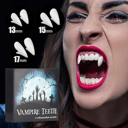 Dents De Vampire Cadeaux D Halloween Fausses Dents Cosplay D Halloween Accessoires Crocs De Vampire De Fete Convient Pour La Fete Costumee D Halloween Avec Granules De Dents Adhesif Blanc Amazon Fr Cuisine Maison