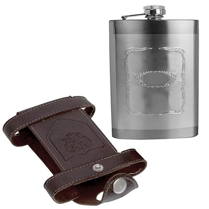 JM 09oz 270ml Pocket Hip Flask Bottle Liquor Drink Ware Stainless Steel Silver Color 1 Pieces -98