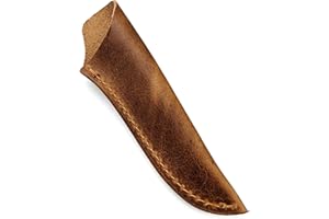 Cowhides Leather Sheath Outdoor Tool for Kitchen Fruit Straight Case Protective Holder